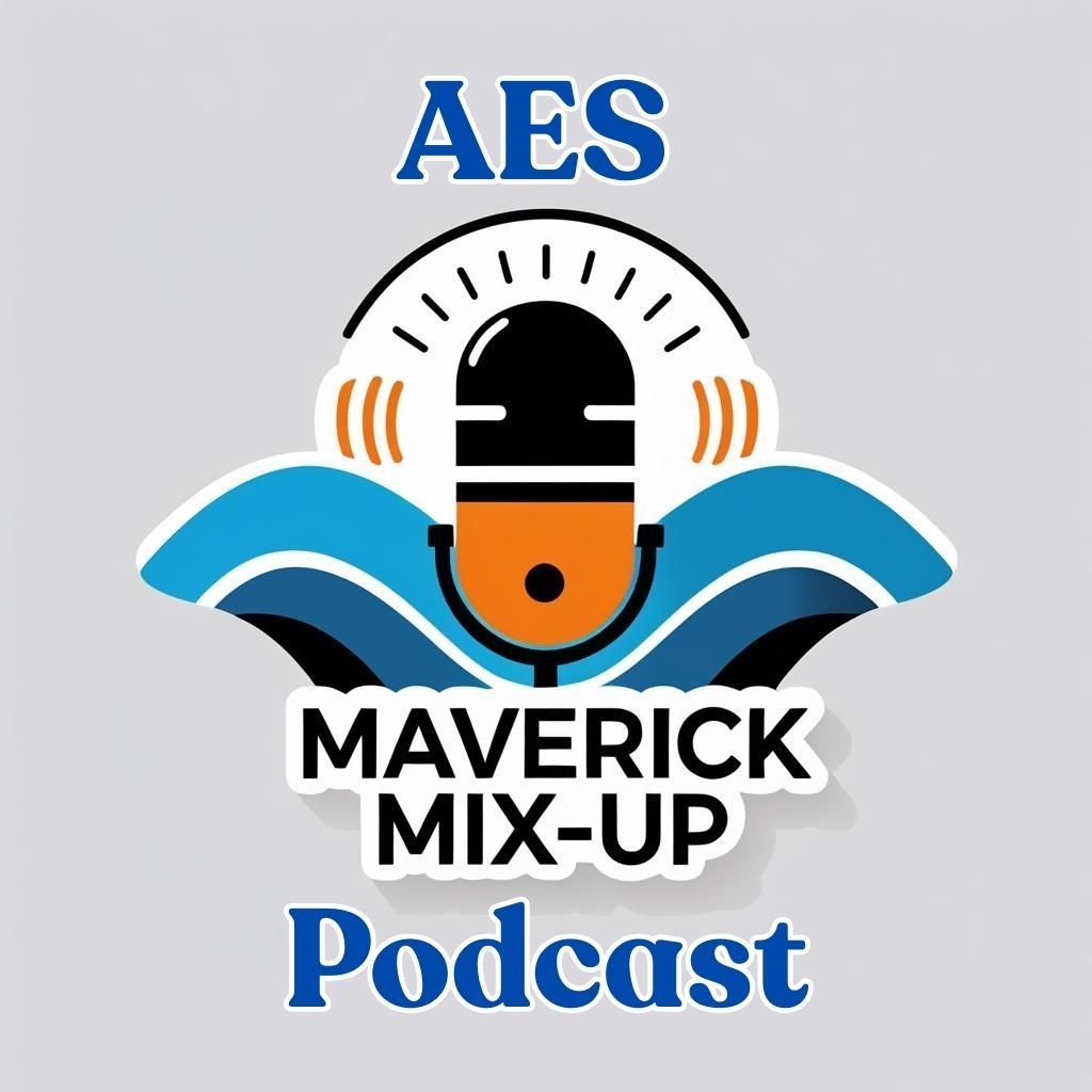 Podcast Logo Maverick Mix-Up Emblem Style