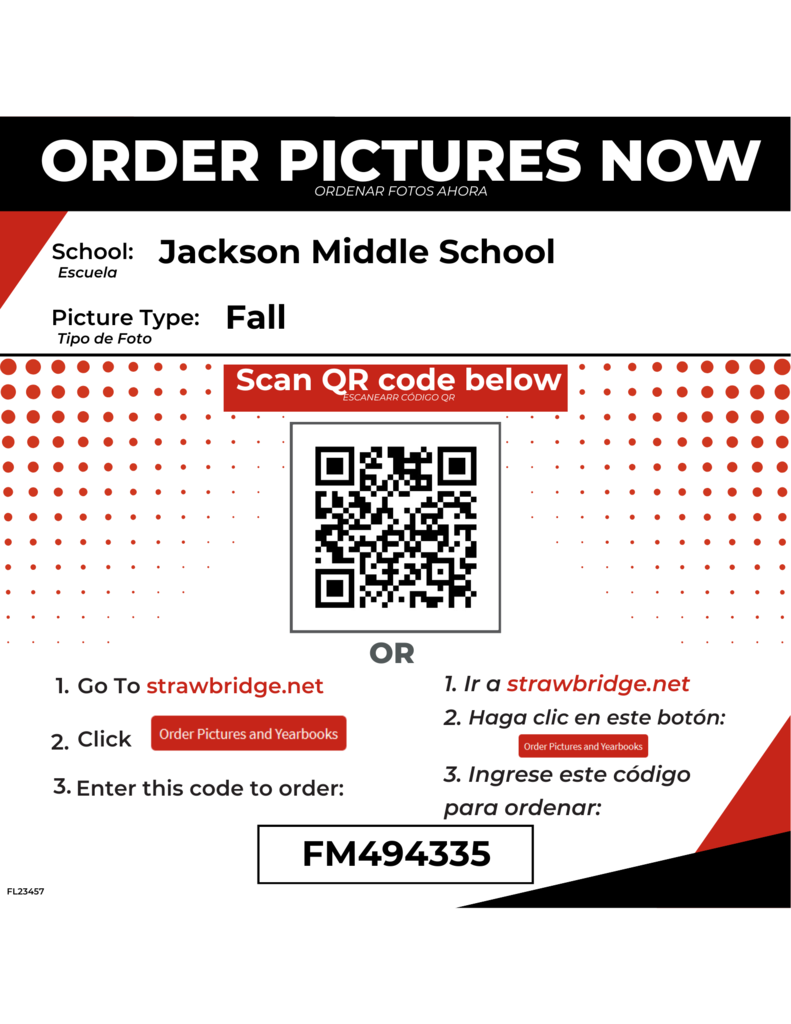 QR code to order school portraits.