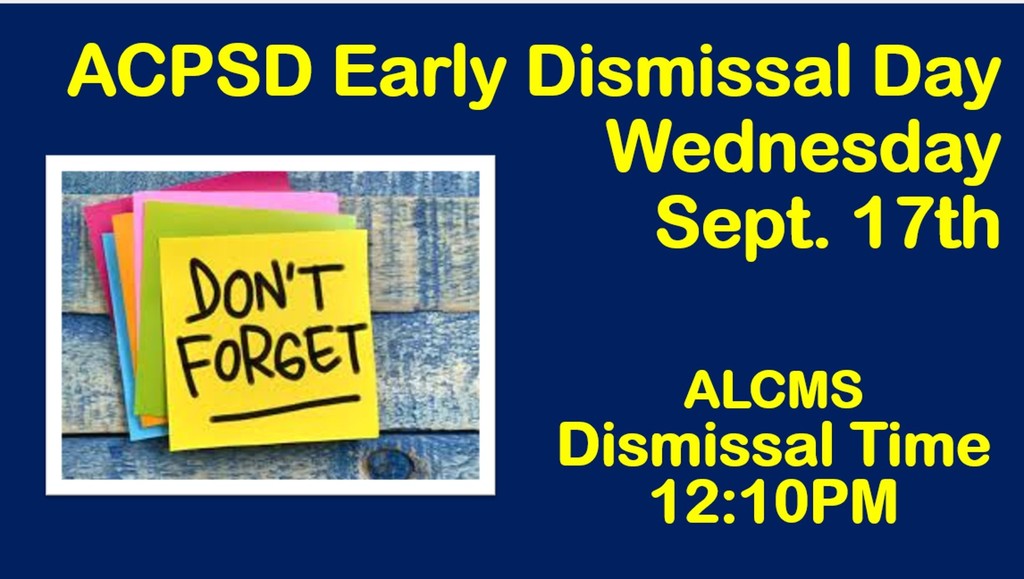 Flyer for Early Dismissal Day - Sept. 17th