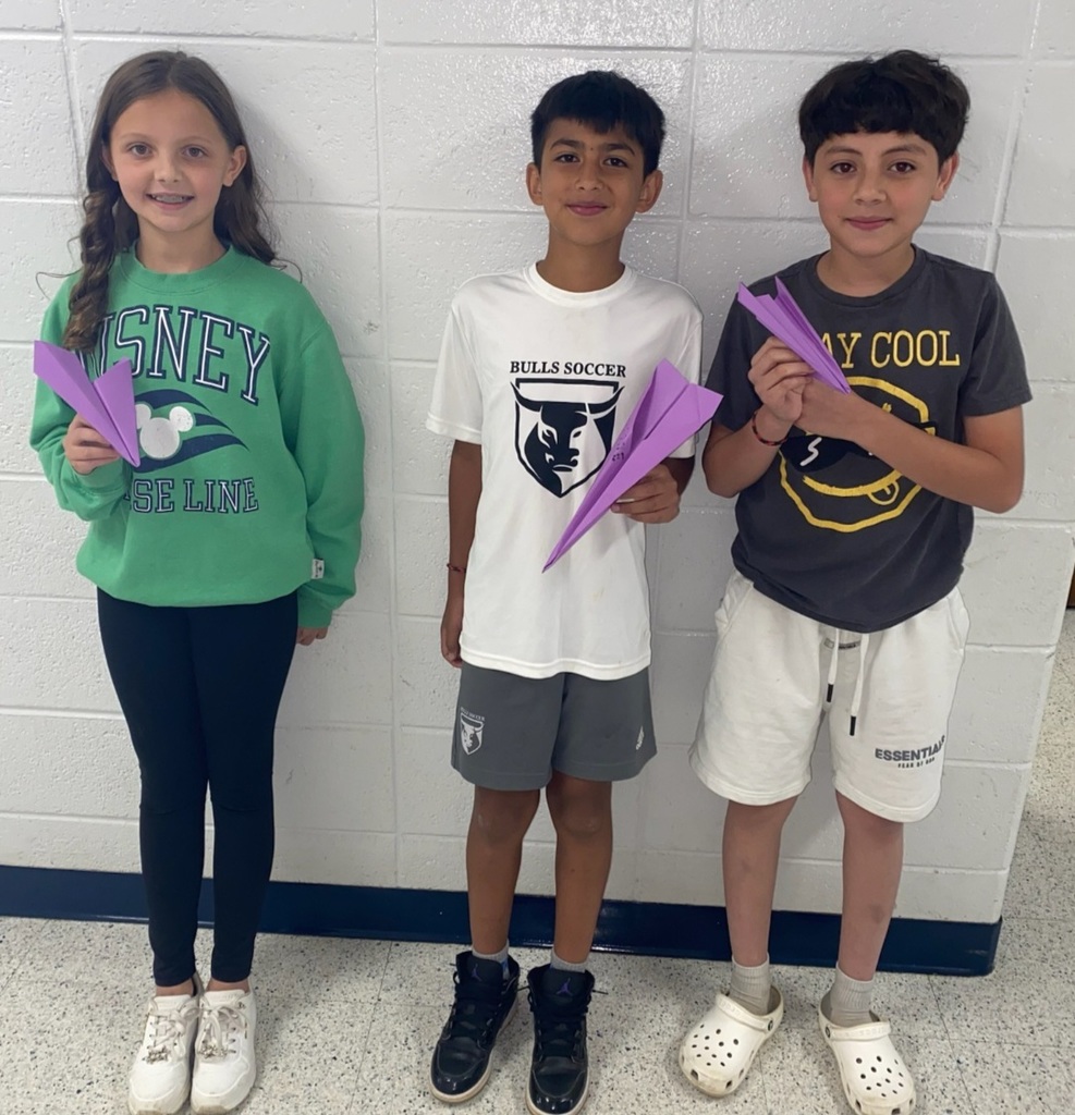 These students airplanes flew the furthest