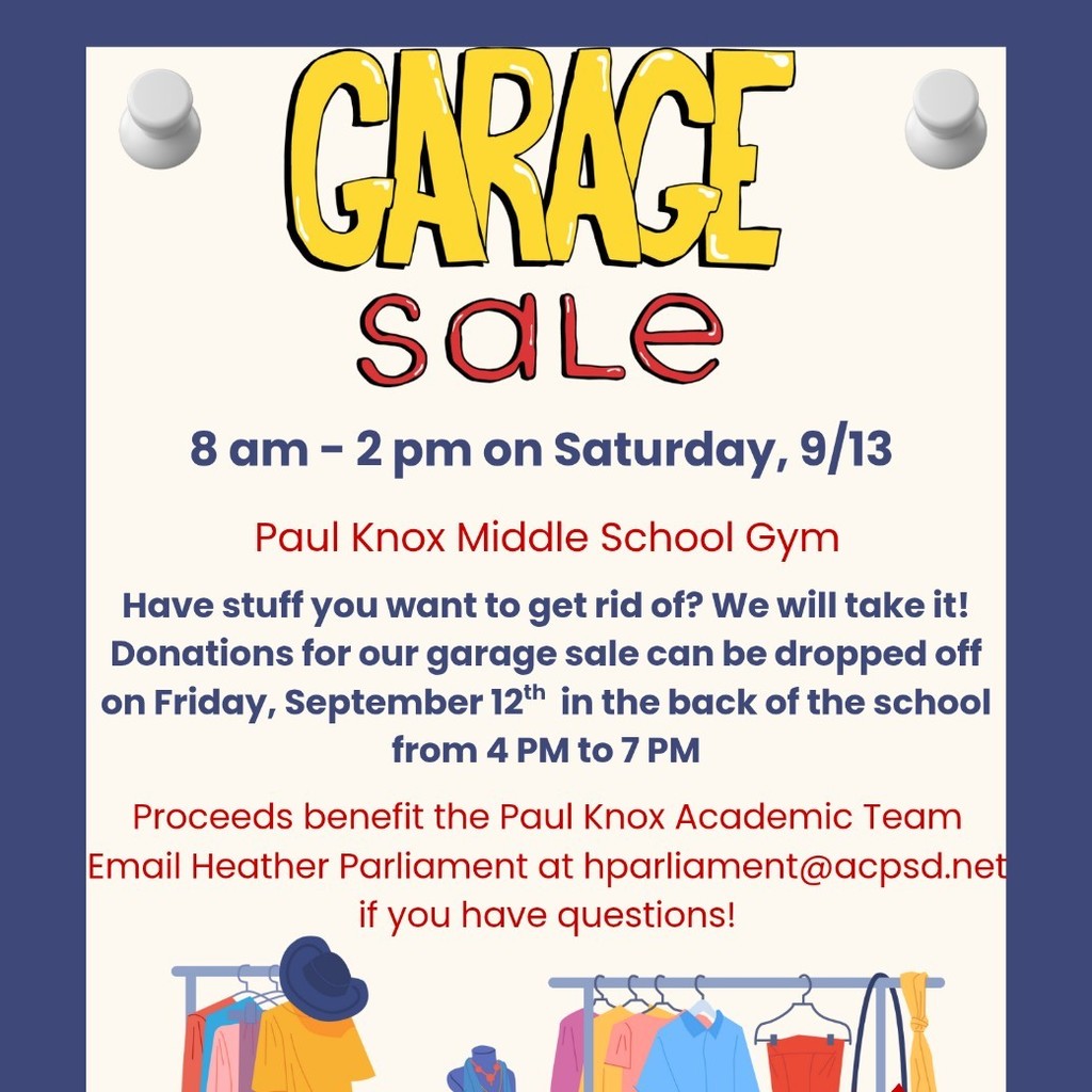garage sale flyer