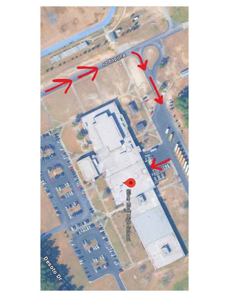 Silver Bluff High School Map