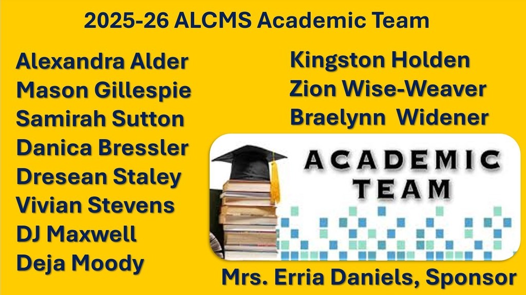 Flyer for 2025-2026 Academic Team