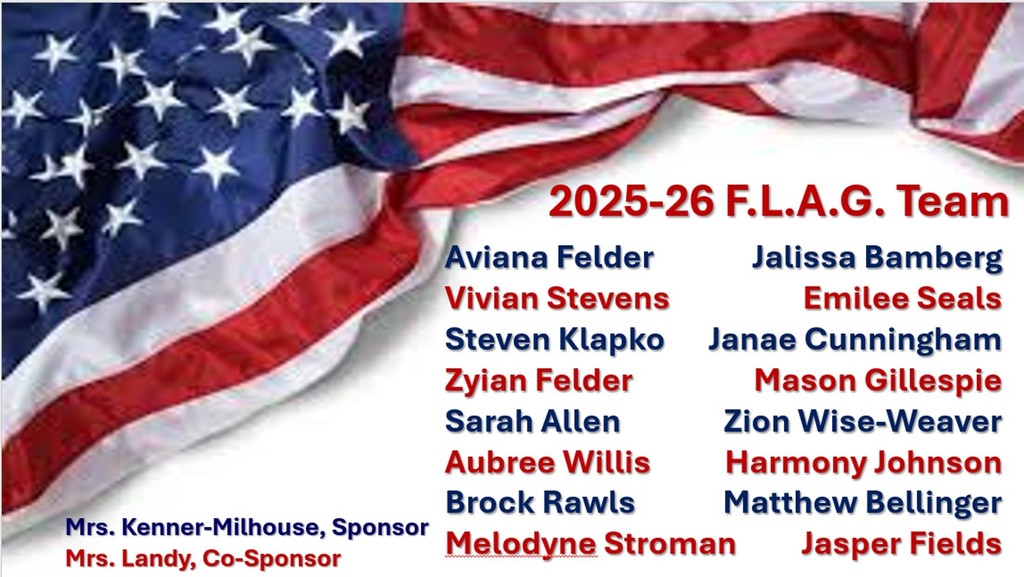 Flyer for 2025-2026 Flag Team