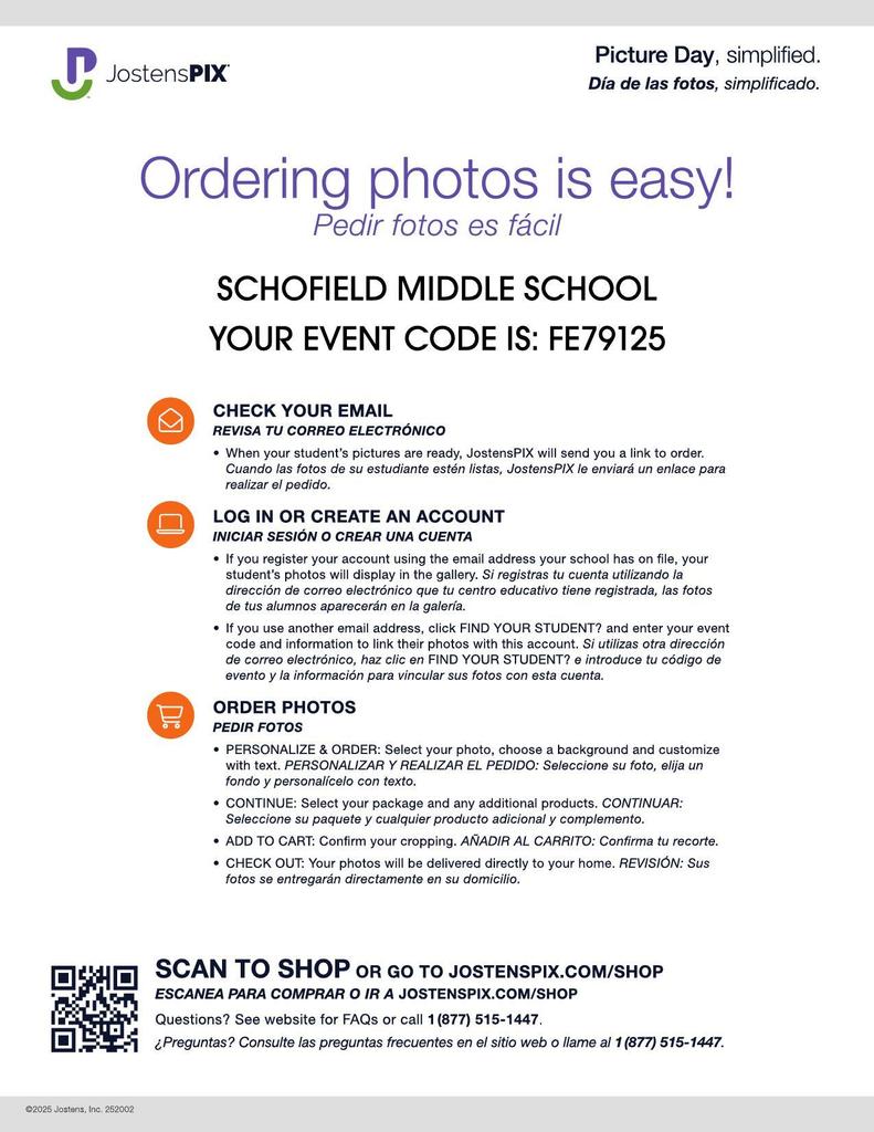 Flyer with QR code