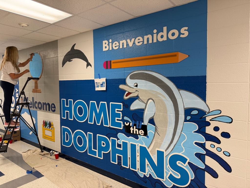 New Mural North Augusta Elementary Welcome Home of the Dolphins