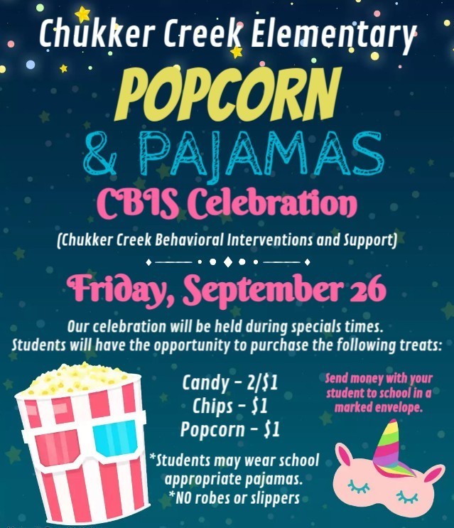 September CBIS Celebration with a popcorn and a unicorn sleep mask