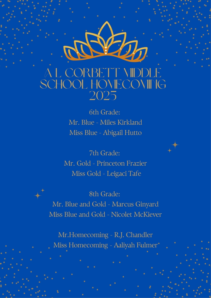 Flyer for 2025 Homecoming Winners