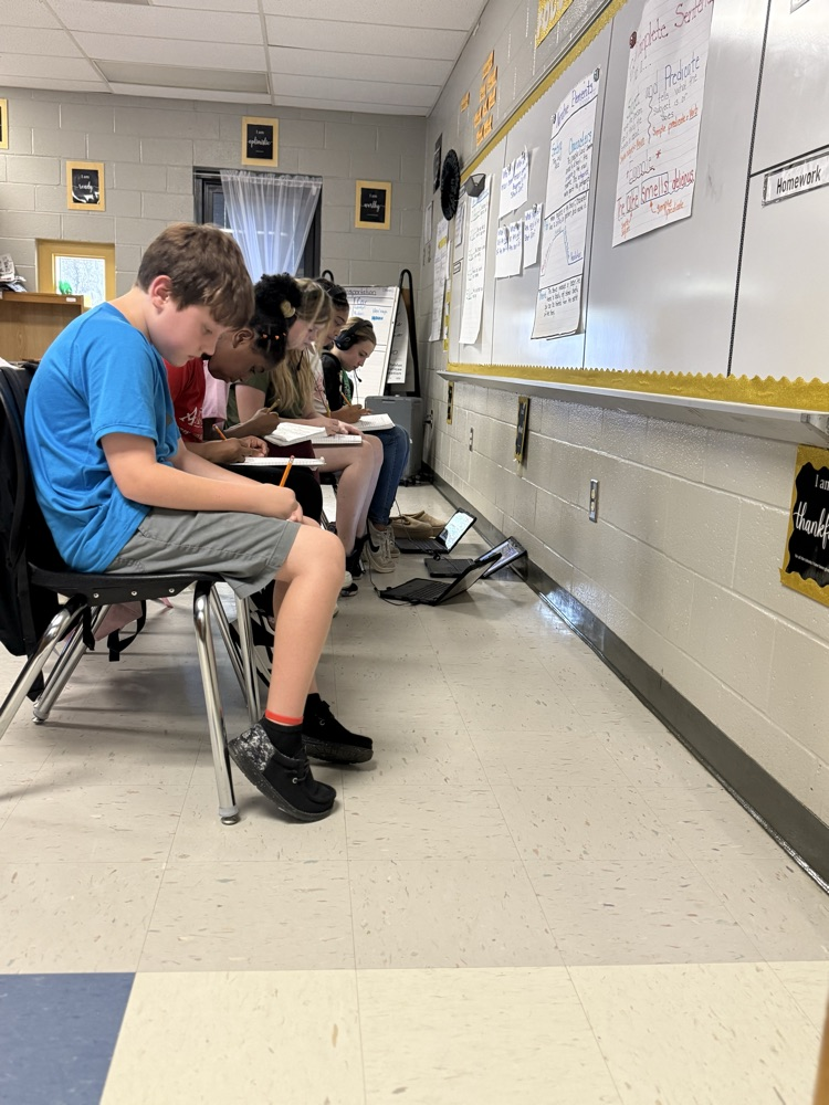 Ms. Amos’s fifth grade writing class