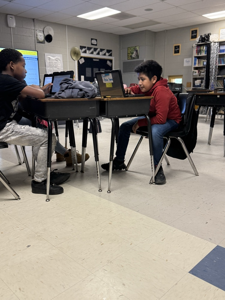 Ms. Amos’s fifth grade writing class