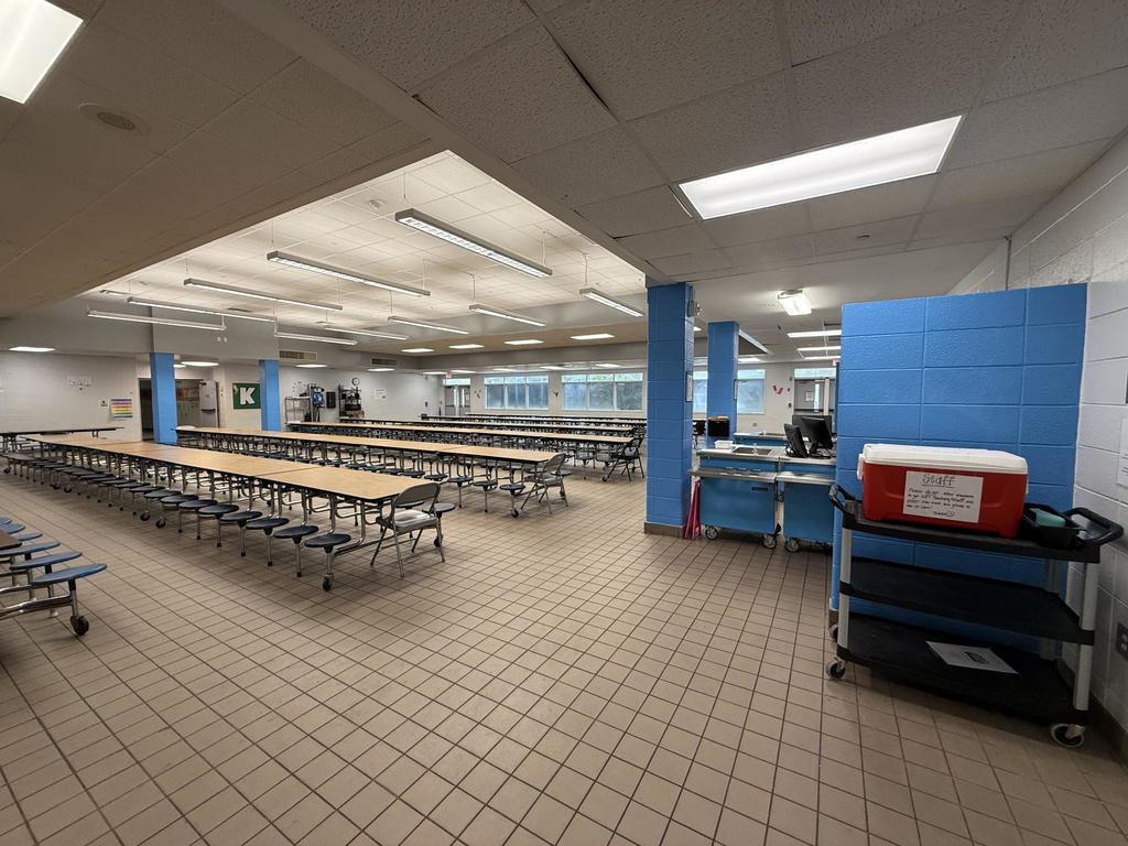 New paint in Cafeteria 