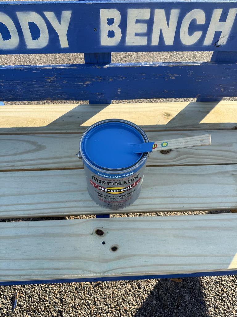 Repaired Buddy Bench