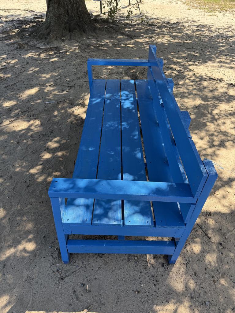 Newley Painted Buddy Bench