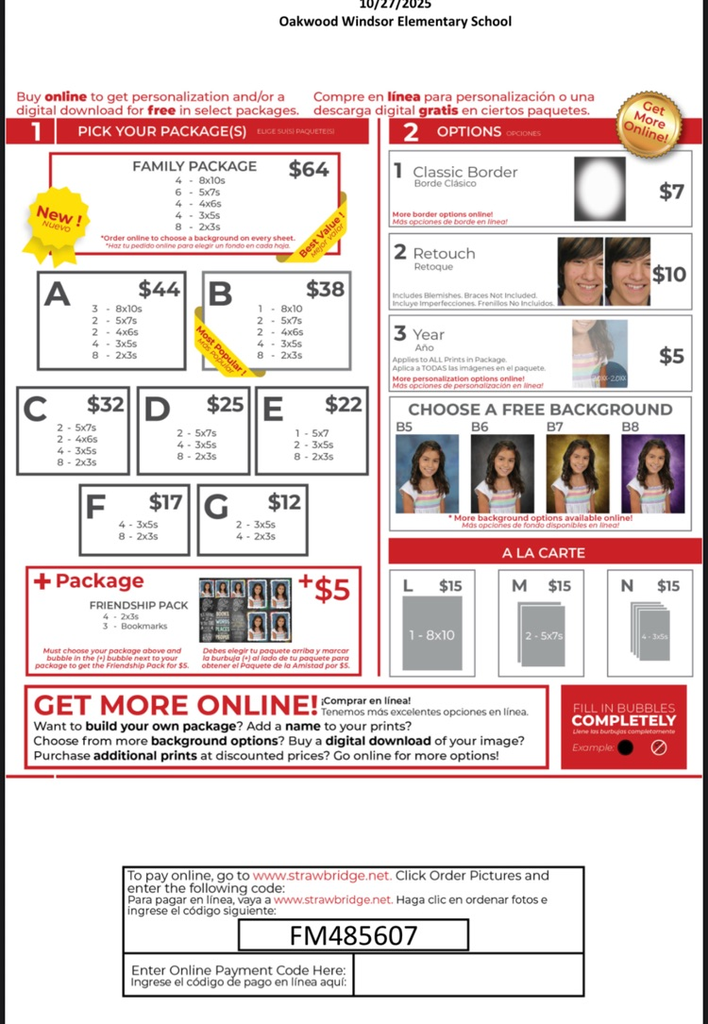picture day form
