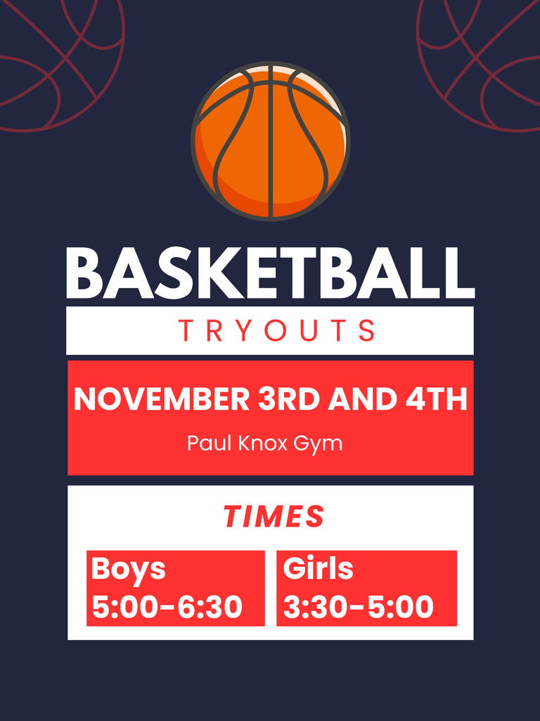 Basketball tryout times