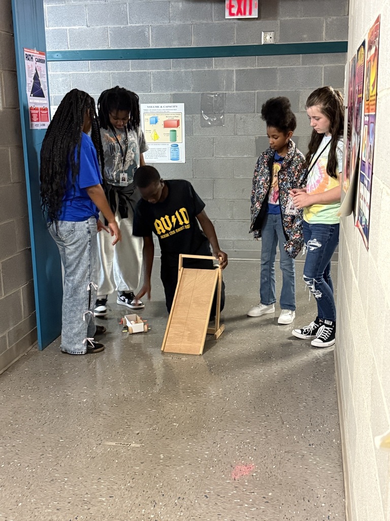 Group of students testing the car they designed.