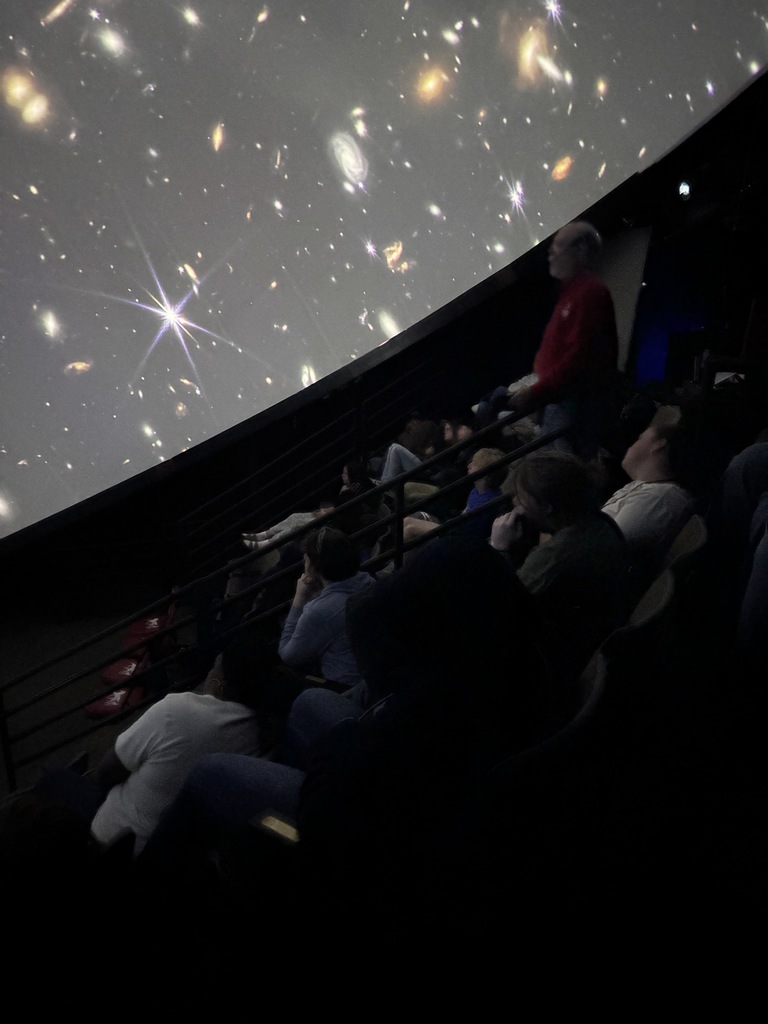 Students at the planetarium.