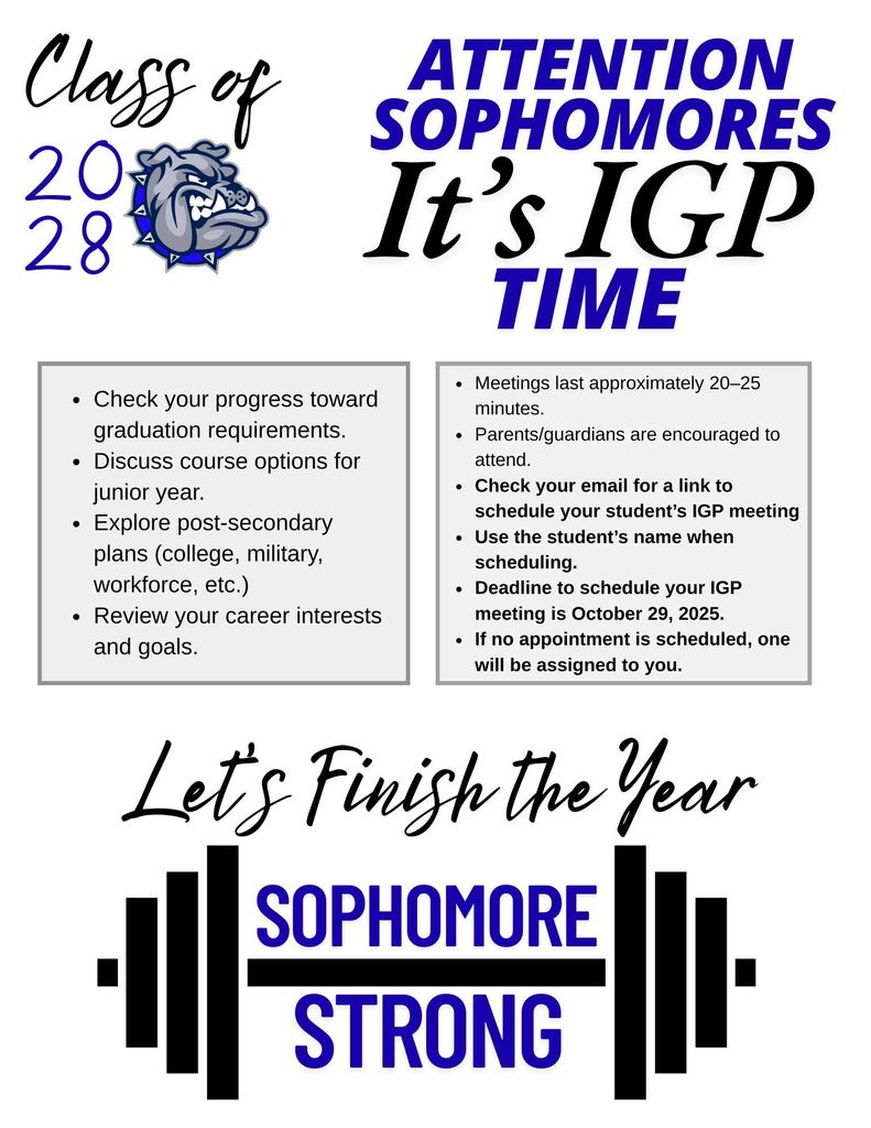 Sophomore IGP Meetings