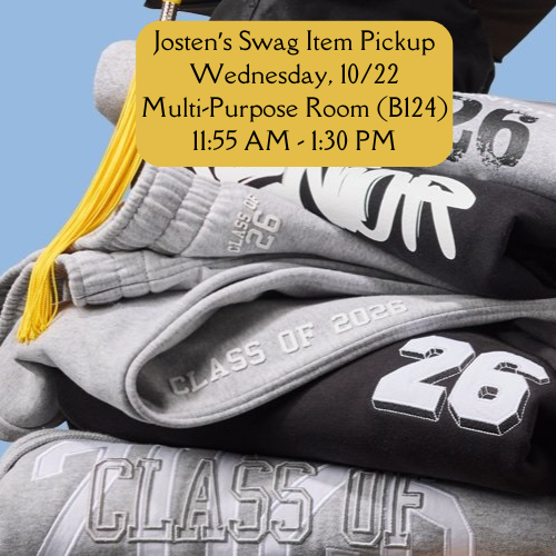 Class of 2026 sweats stacked.