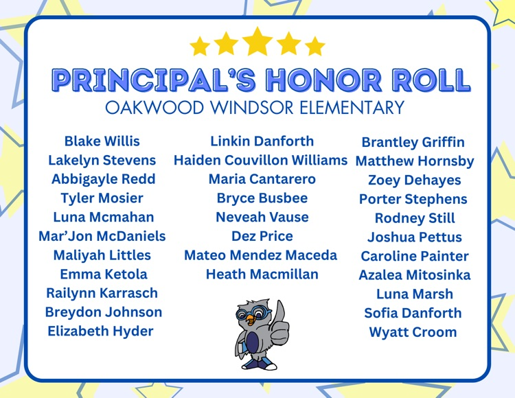 A honor roll list
