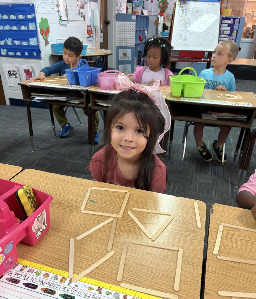 Making shapes in Kindergarten