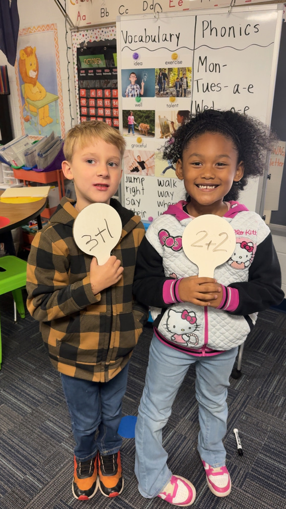 First Graders working with Equations