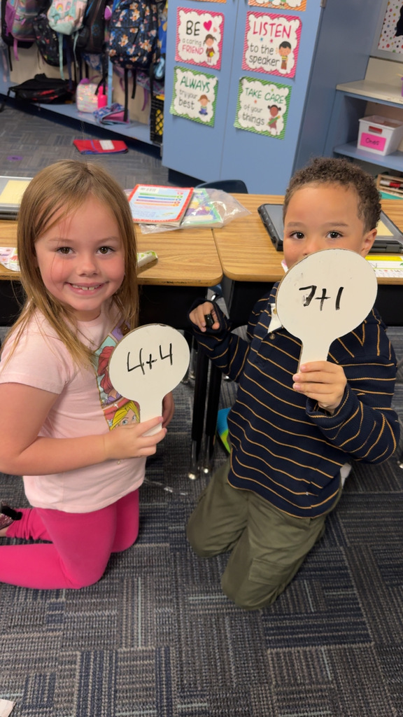 First Graders working with Equations