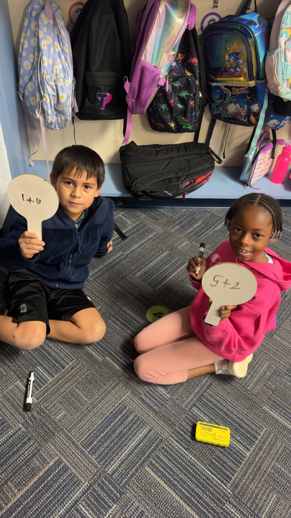 First Graders working with Equations