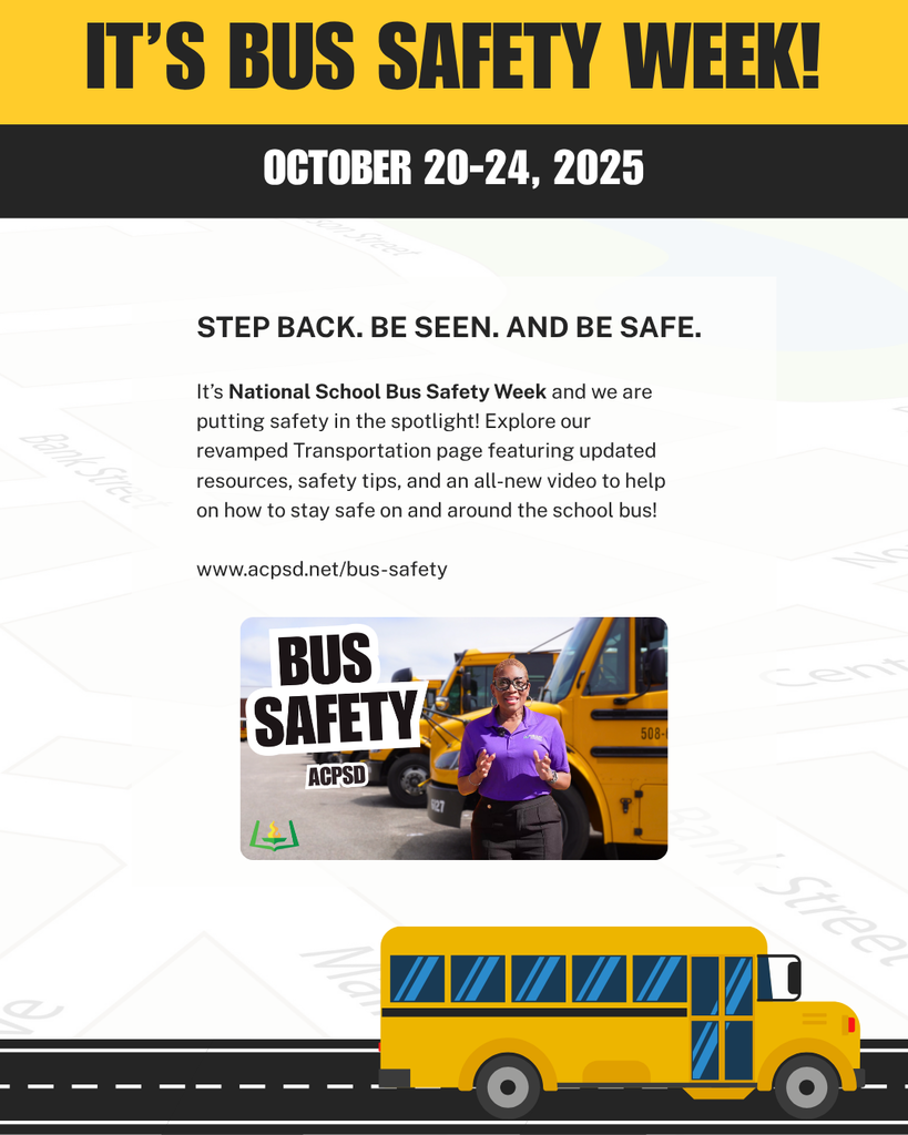 Image of Bus Safety Week Flyer.