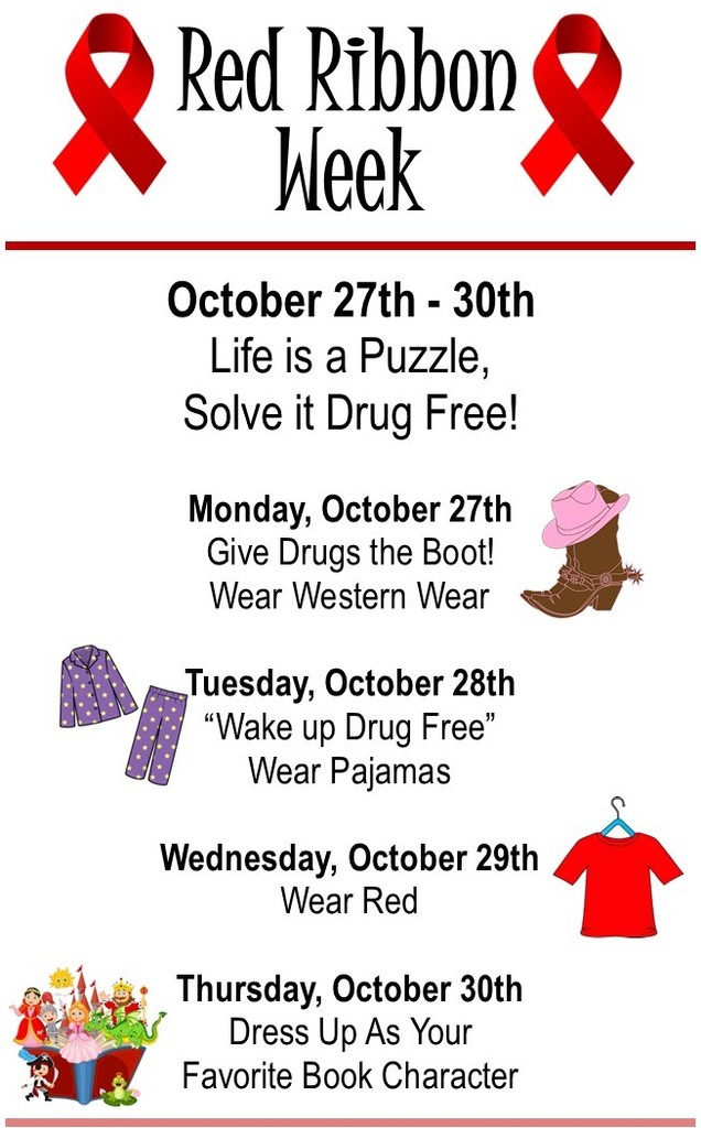 Red Ribbon Week Schedule