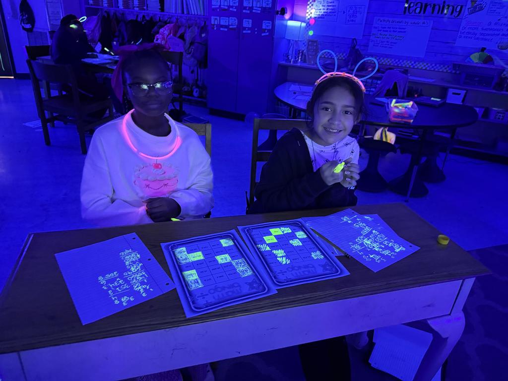 Glow Party Multiplication Bingo