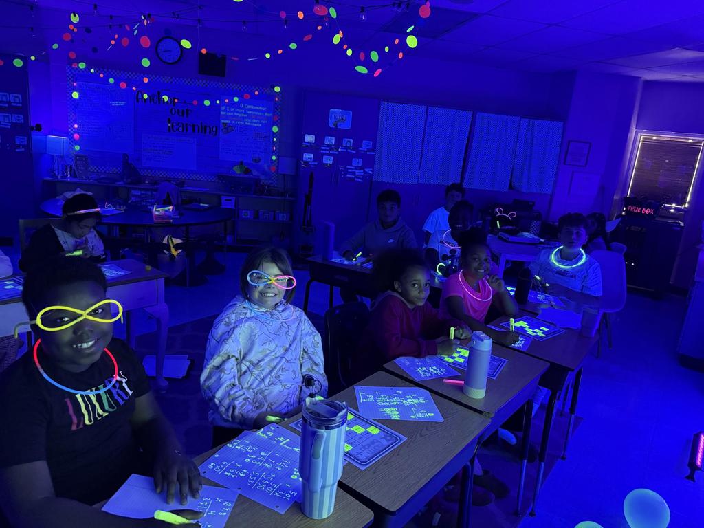 Glow Party Multiplication Bingo
