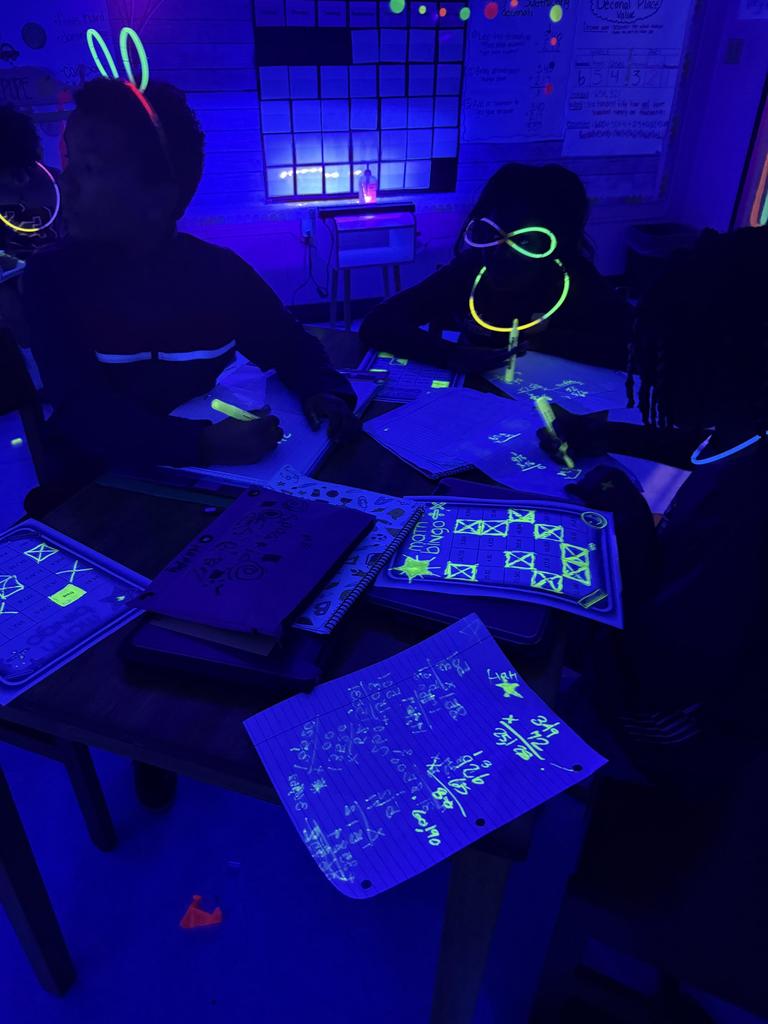 Glow Party Multiplication Bingo