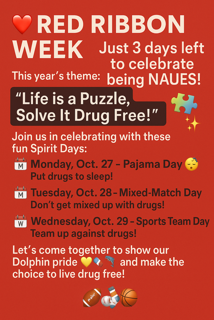 Red Ribbon Week 3 spirt days
