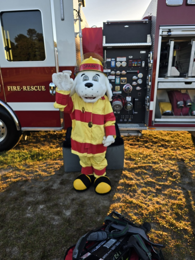 Fire safety dog costume