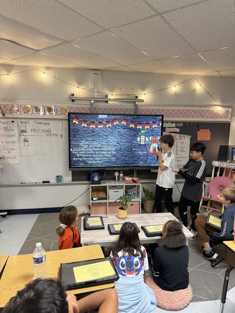 5th grade Fall Festivals and Presentations