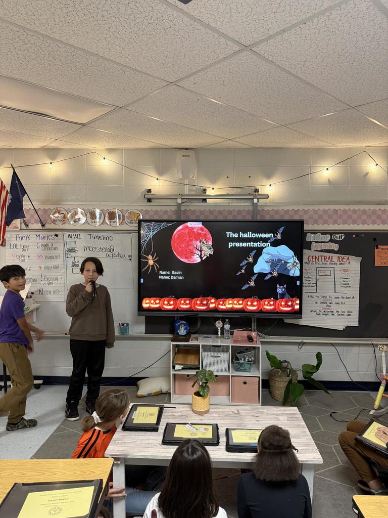 5th grade Fall Festivals and Presentations