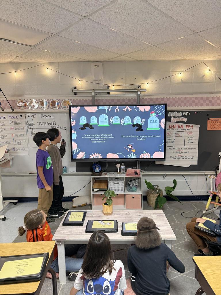 5th grade Fall Festivals and Presentations