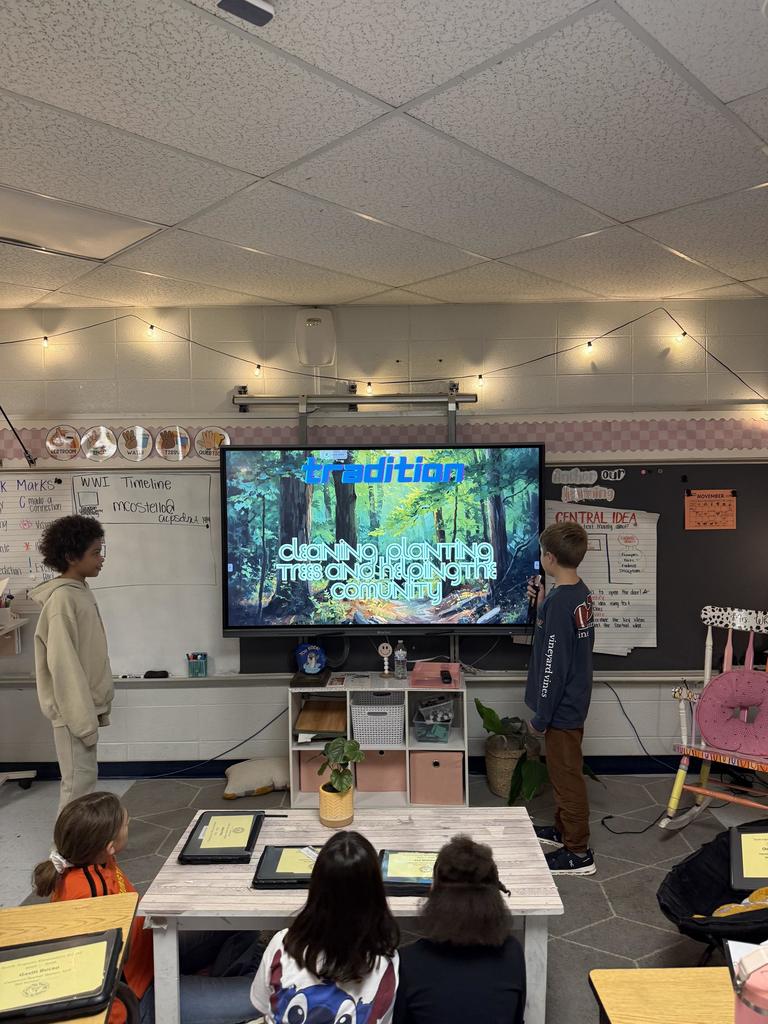 5th grade Fall Festivals and Presentations