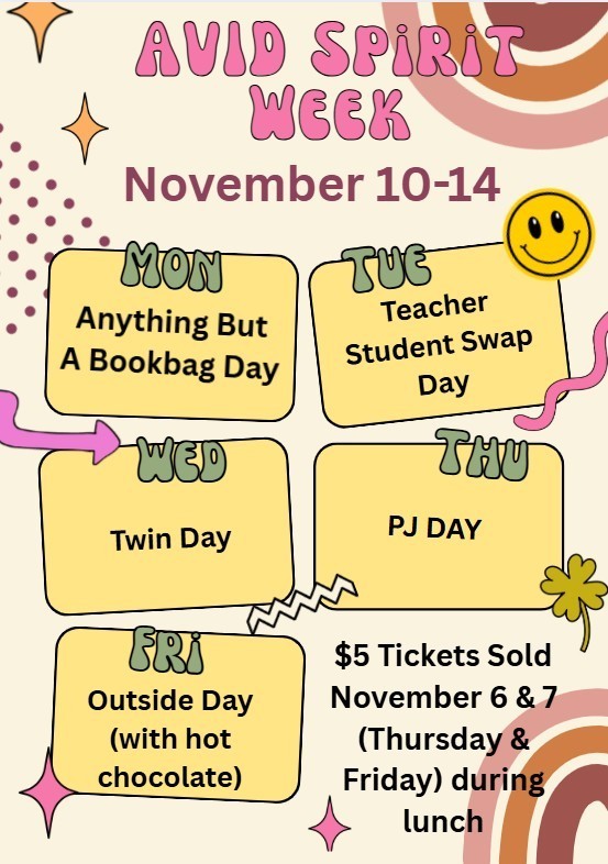 spirit week flyer