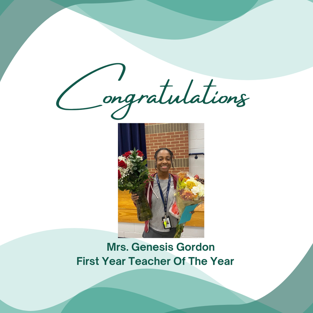 Flyer with shades of green and a picture of a lady holding flowers