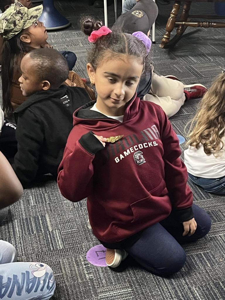 Veterans Day Presentation in Kindergarten