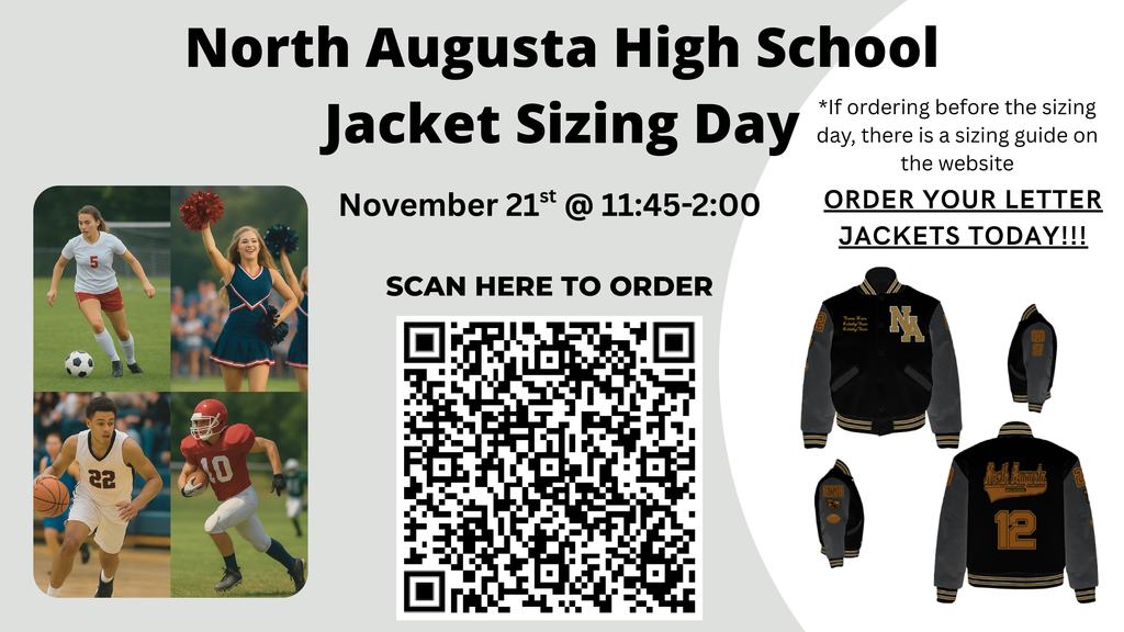 Letterman Jacket and students playing sports. 