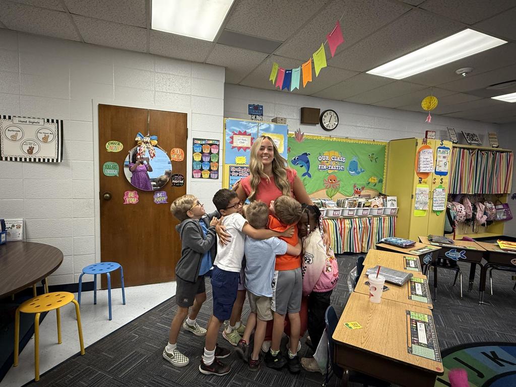 Teacher Cadet and students