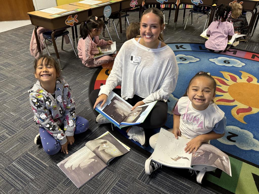 Teacher Cadet and students