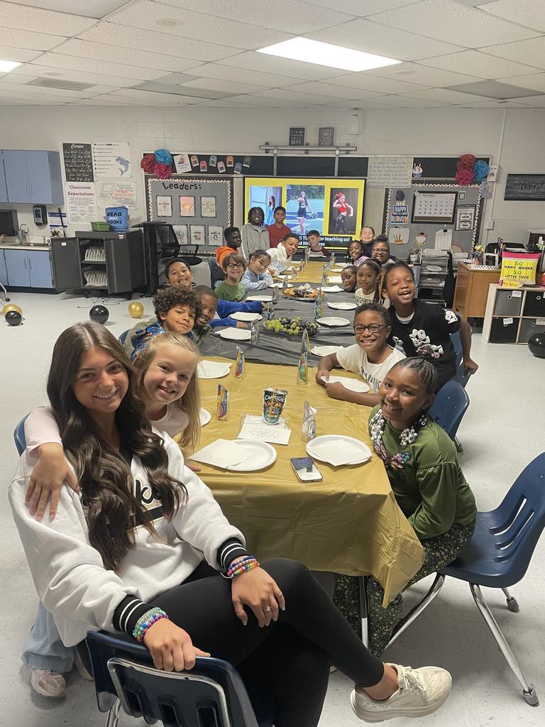 Teacher Cadet and students