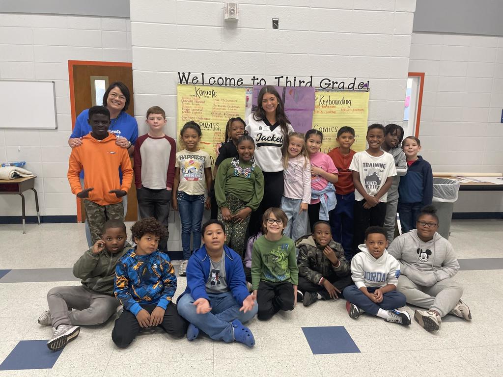 Teacher Cadet and students