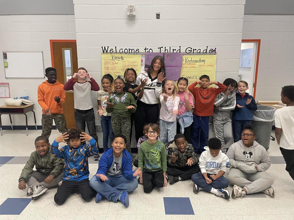 Teacher Cadet and students