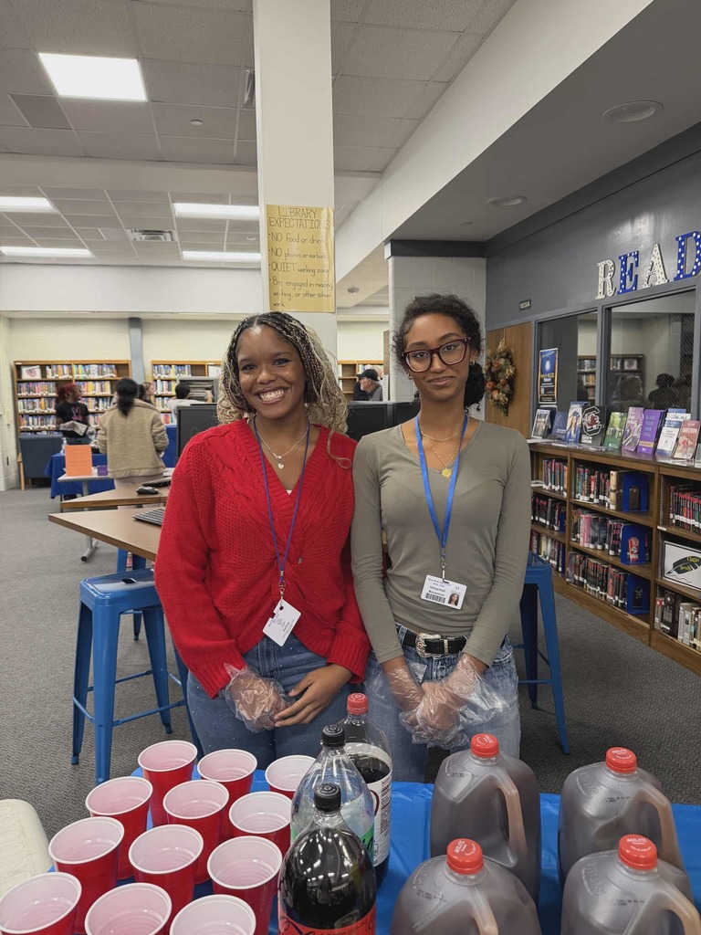 Key Club members serving drinks