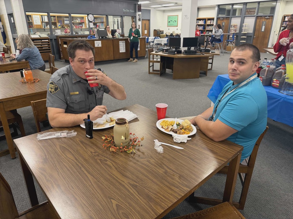 Faculty eating lunch